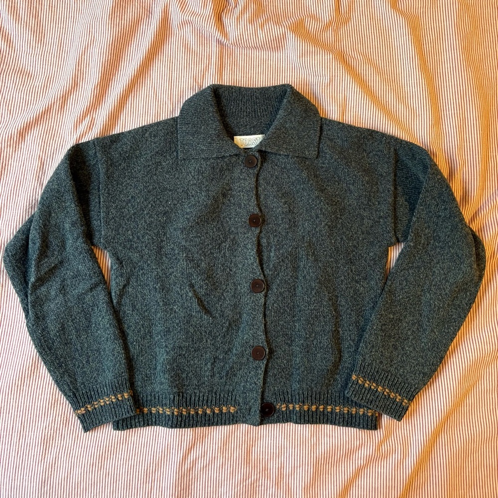TOAST Dark Blue Cardigan